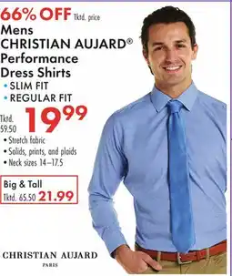 Boscov's Mens CHRISTIAN AUJARD Performance Dress Shirts offer