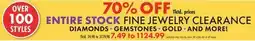 Boscov's ENTIRE STOCKFINE JEWELRY CLEARANCE offer