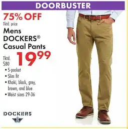 Boscov's Mens DOCKERS Casual Pants offer