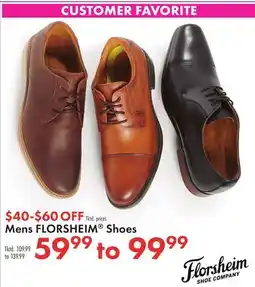 Boscov's Mens FLORSHEIM Shoes offer