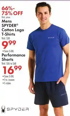 Boscov's Mens SPYDER Cotton Logo T-Shirts offer