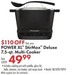 Boscov's POWER XL StirMax Deluxe 7.5-qt. Multi-Cooker offer