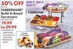 Boscov's FARBERWARE Build-A-Board Serveware offer
