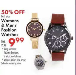 Boscov's Womens & Mens Fashion Watches offer