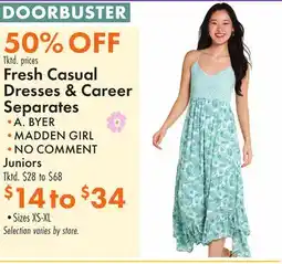 Boscov's Fresh Casual Dresses & Career Separates offer