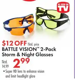 Boscov's BATTLE VISION 2-Pack Storm & Night Glasses offer