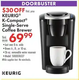 Boscov's KEURIG K-Compact Single-Serve Coffee Brewer offer