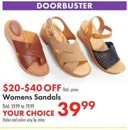 Boscov's Womens Sandals offer