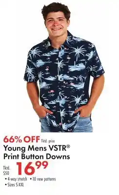 Boscov's Young Mens VSTR Print Button Downs offer