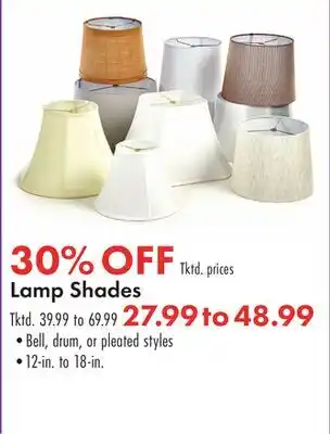 Boscov's Lamp Shades offer