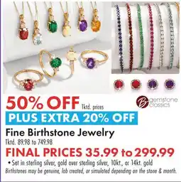 Boscov's Fine Birthstone Jewelry offer