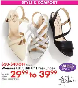 Boscov's Womens LIFESTRIDE Dress Shoes offer