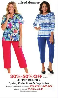 Boscov's ALFRED DUNNER Spring Collections & Separates offer