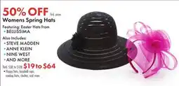 Boscov's Womens Spring Hats offer