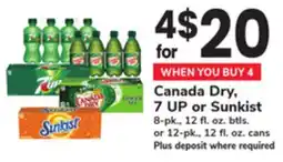 ACME Canada Dry, 7 UP or Sunkist offer