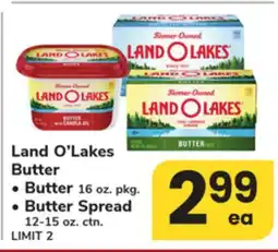 ACME Land O'Lakes Butter Butter 16 oz. pkg., Butter Spread 12-15 oz. ctn offer