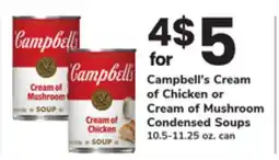 ACME Campbell's Cream of Chicken or Cream of Mushroom Condensed Soups offer