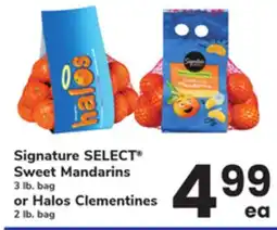 ACME Signature SELECT Sweet Mandarins 3 lb. bag or Halos Clementines 2 lb. bag offer