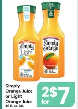 ACME Simply Orange Juice or Light Orange Juice offer