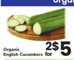 ACME Organic English Cucumbers offer