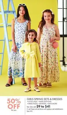 Boscov's GIRLS SPRING SETS & DRESSES offer