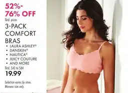 Boscov's 3-PACK COMFORT BRAS offer
