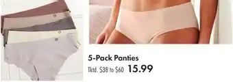 Boscov's 5-Pack Panties offer