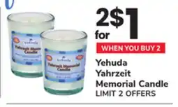 ACME Yehuda Yahrzeit Memorial Candle offer