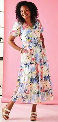 Boscov's MSK Puff Sleeve Maxi Surplice offer