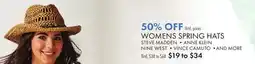 Boscov's WOMENS SPRING HATS offer
