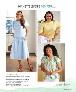 Boscov's Short Puff Sleeve Blouse offer