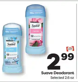 Weis Markets Suave Deodorant offer