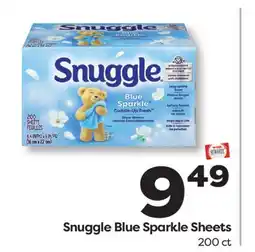 Weis Markets Snuggle Blue Sparkle Sheets offer