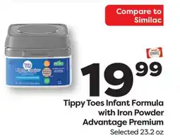 Weis Markets Tippy Toes Infant Formula with Iron Powder Advantage Premium Selected offer