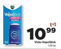 Weis Markets Vicks VapoStick offer