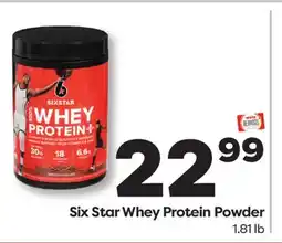 Weis Markets Six Star Whey Protein Powder offer