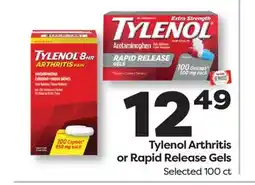Weis Markets Tylenol Arthritis or Rapid Release Gels offer