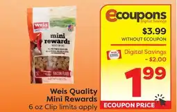 Weis Markets Weis Quality Mini Rewards offer