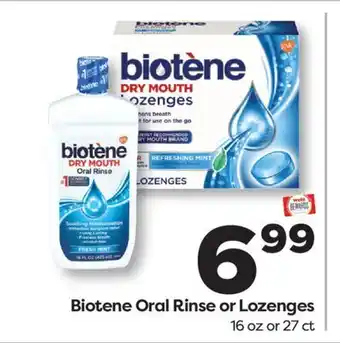 Weis Markets Biotene Oral Rinse or Lozenges offer