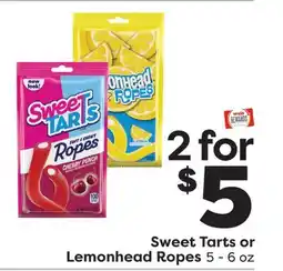 Weis Markets Sweet Tarts or Lemonhead Ropes offer
