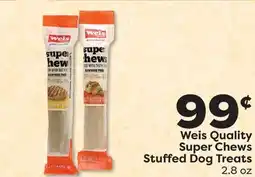 Weis Markets Weis Quality Super Chews Stuffed Dog Treats offer