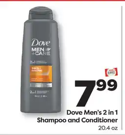 Weis Markets Dove Men's 2 in 1 Shampoo and Conditioner offer