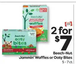Weis Markets Beech-Nut Jammin' Waffles or Oaty Bites offer