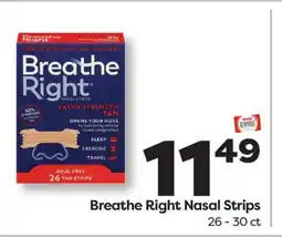 Weis Markets Breathe Right Nasal Strips offer