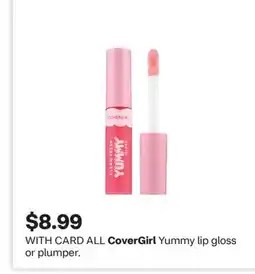 CVS ALL CoverGirl Yummy lip gloss or plumper offer