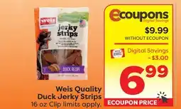 Weis Markets Weis Quality Duck Jerky Strips offer