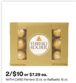 CVS Ferrero 12 ct. or Raffaello 15 ct offer