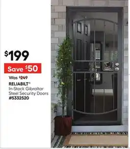 Lowe's In-Stock Gibraltar Steel Security Doors offer