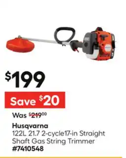 Lowe's 122L 21.7 2-cycle17-in Straight Shaft Gas String Trimmer offer