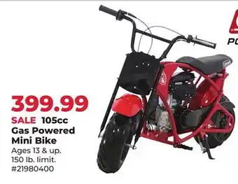 Runnings Coleman 105cc Gas Powered Mini Bike offer